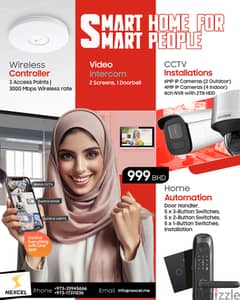 Smart Home Package - CCTV, Smart Lights, Door Access & Wi-Fi Control 0