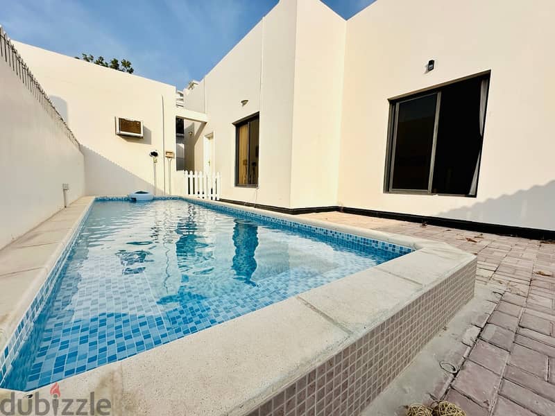 3BHK  Furnsihed Villa  Private Pool  Maids Room 0