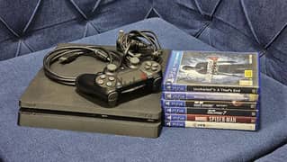 2020 Ps4 500 GB Slim with 6 GAMES and ORGINAL controller 0