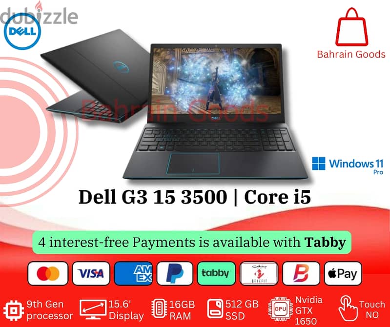 Dell G3 15 3500 | 15 Inch Intel Core i5 (9th Gen) 3