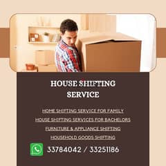 big offer house shifting services available contact number 33784042 0