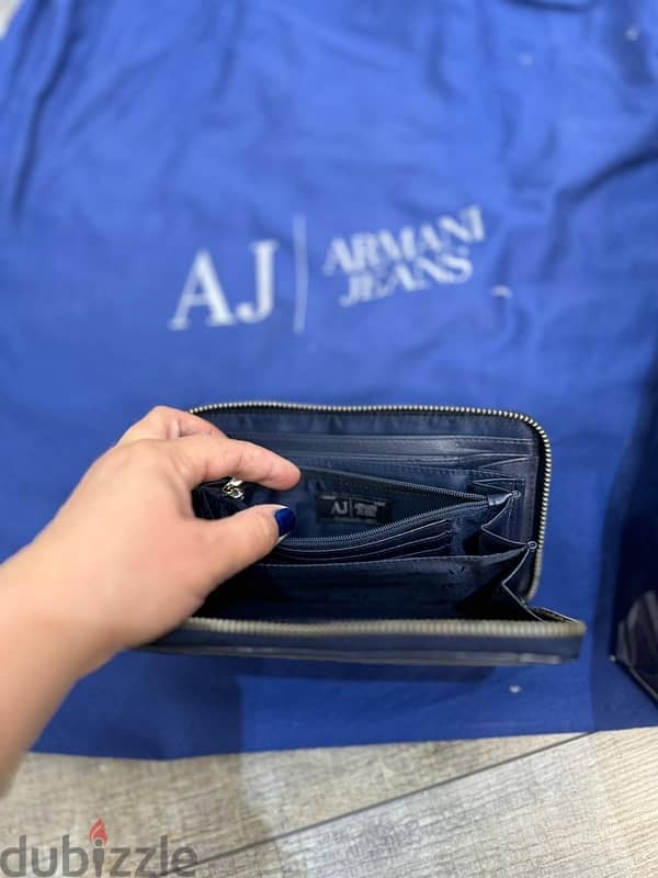 armani jeans bag and matching wallet set 4