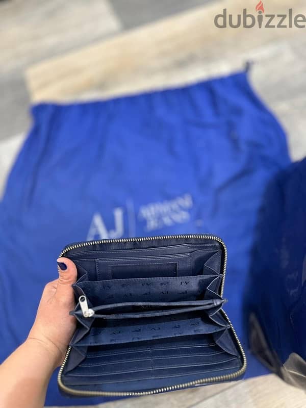 armani jeans bag and matching wallet set 5