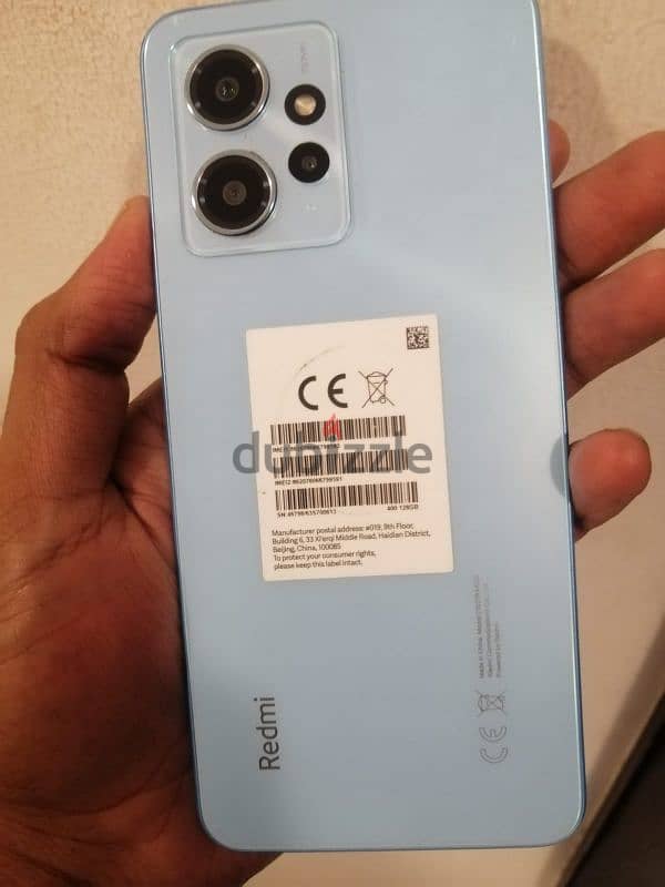 redmi note 12 8GB and 128gb with box and charging 1