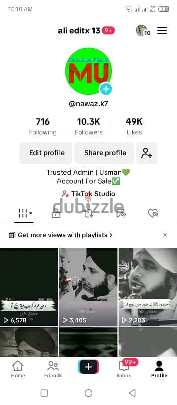 Tiktok Account For sale 40K Plus Followerrs 1