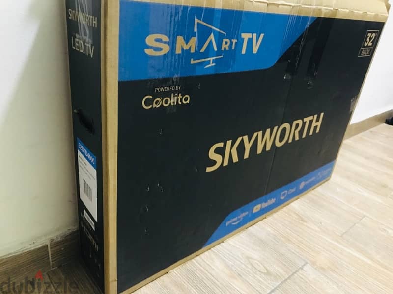 skyworth smart Android tv new condition 32” 2