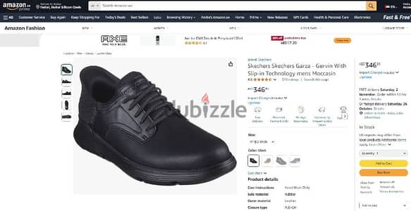 Skechers casual shoes Garza Black Slip in Technology