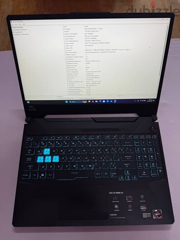 ASUS TUF GAMING LAPTOP RYZEN 7 RTX 2060 16GB RAM 1TB SSD 0