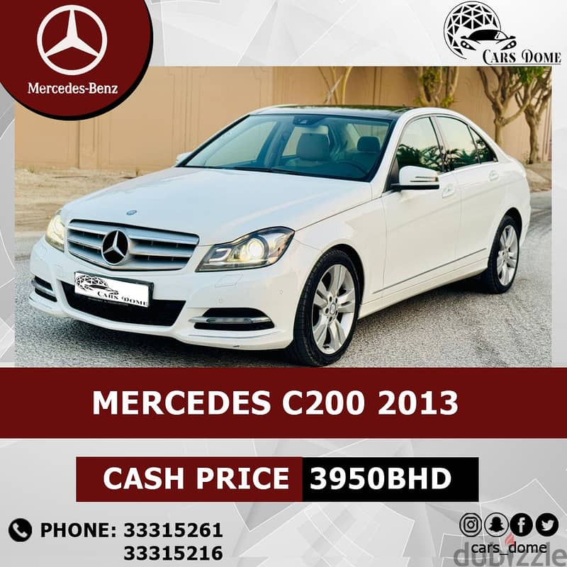 Mercedes-Benz C-Class 2013 C200 Low Mileage 7