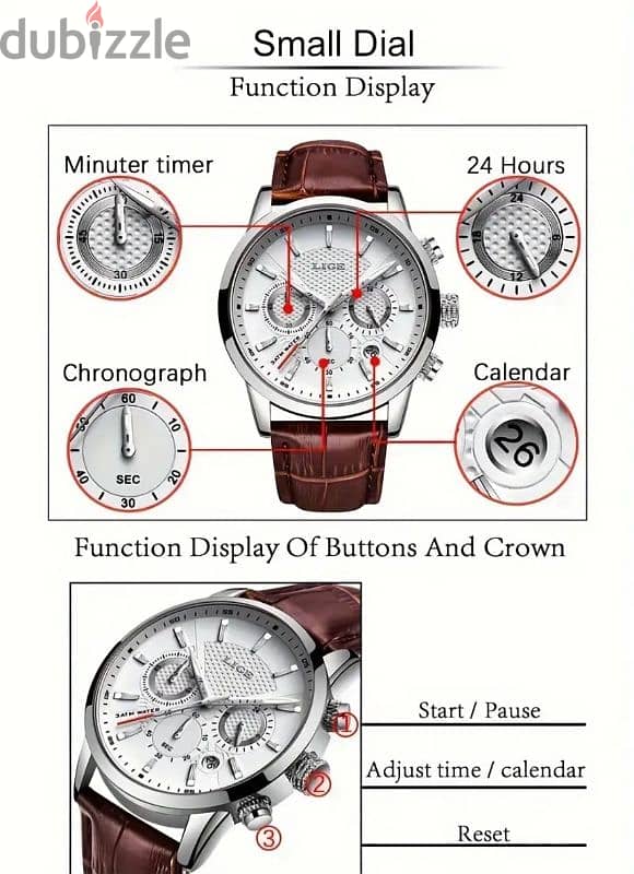 Lige Chronograph watch 4