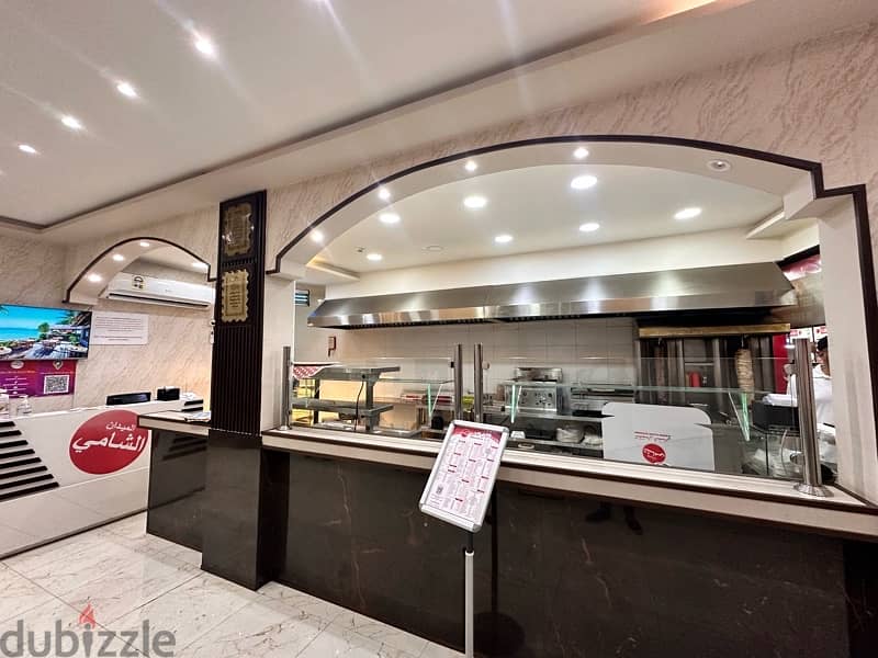 opportunity restaurant for sale -فرصة استثمارية لمطعم عربي للبيع 6