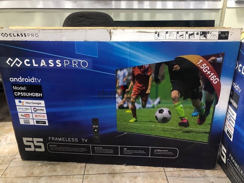 Class pro 55” Smart 4K LED TV 1