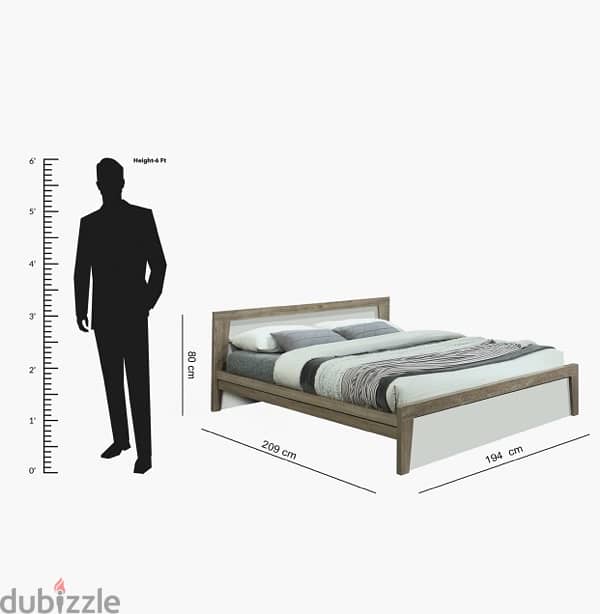 King Size Bed (Brand: Home Box) 1