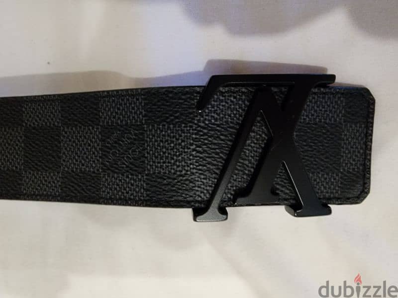 Louis Vuitton Monogram Belt Men Black/Black size 110/44 4