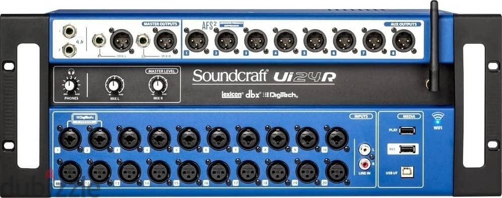 Soundcraft Digital Mixer & 2 JBL EON 615 speakers with stands 2