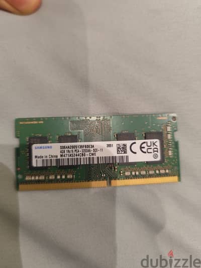 Ram for sale 4GB DDR4 3200 (Laptop)