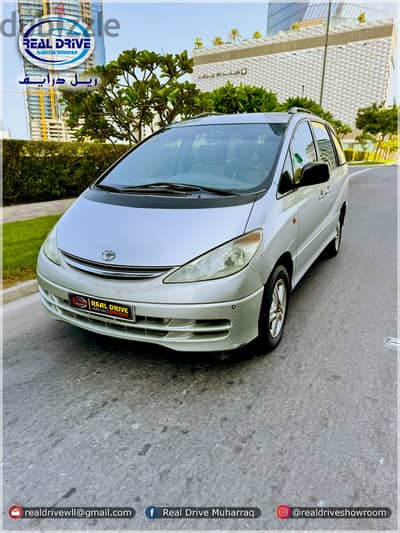 TOYOTA PREVIA 7 Seater Model : 2002 Engine: 2.4L 4 Cylinder silver