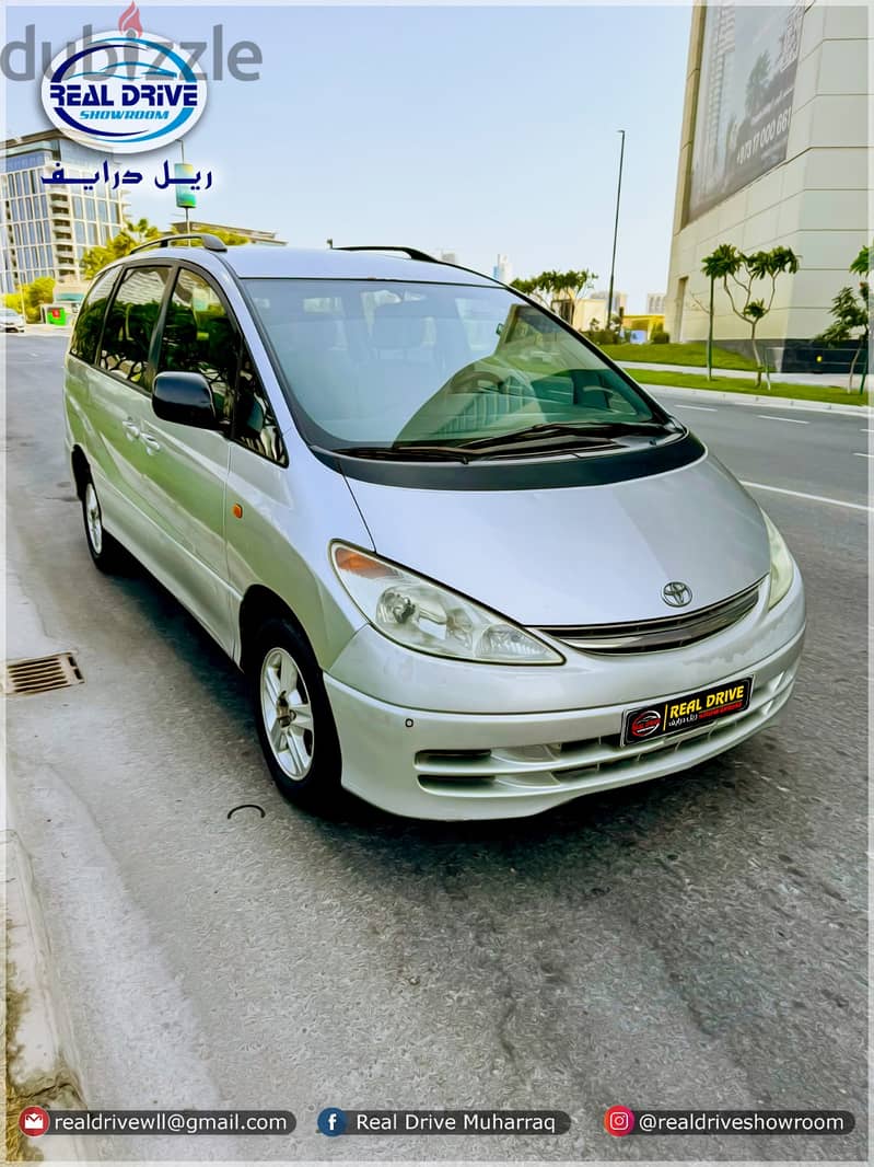 TOYOTA PREVIA 7 Seater Model : 2002 Engine: 2.4L 4 Cylinder silver 1