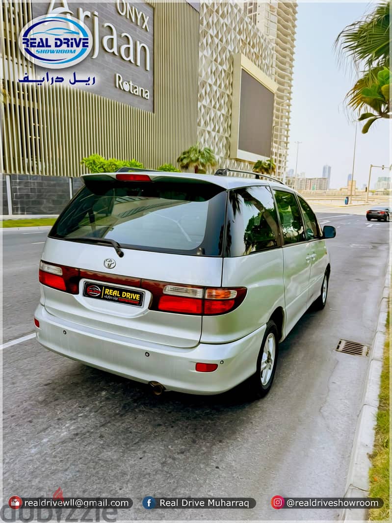 TOYOTA PREVIA 7 Seater Model : 2002 Engine: 2.4L 4 Cylinder silver 5