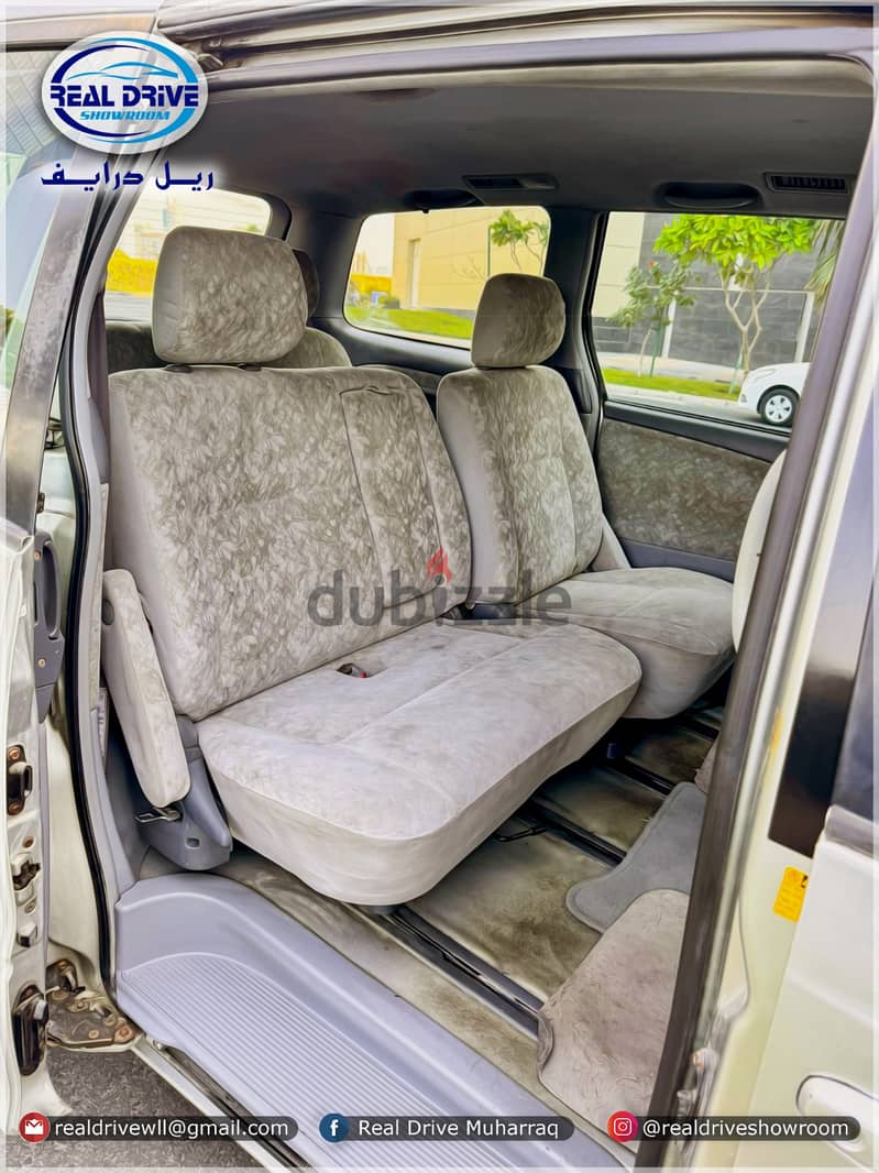 TOYOTA PREVIA 7 Seater Model : 2002 Engine: 2.4L 4 Cylinder silver 6