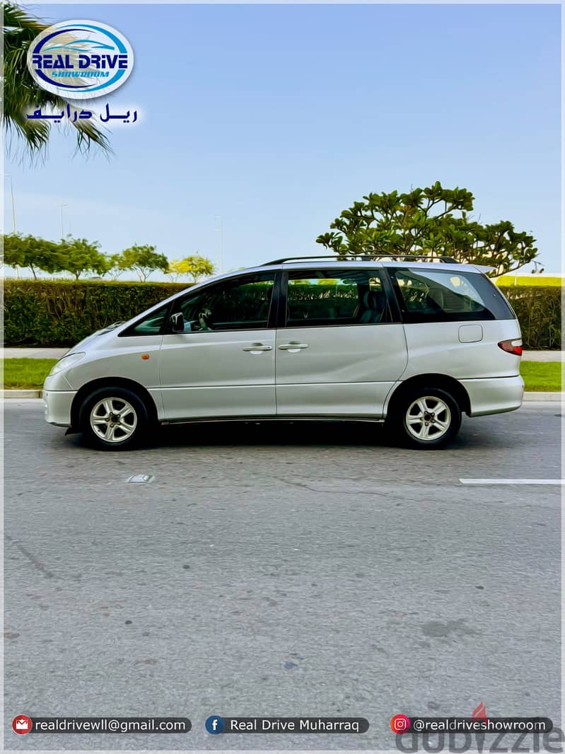 TOYOTA PREVIA 7 Seater Model : 2002 Engine: 2.4L 4 Cylinder silver 8