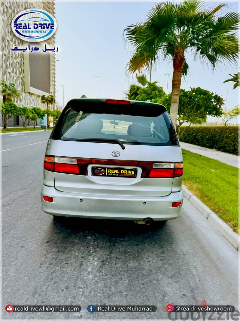 TOYOTA PREVIA 7 Seater Model : 2002 Engine: 2.4L 4 Cylinder silver 9