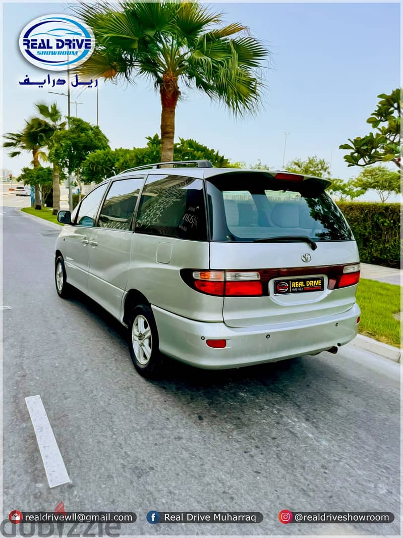 TOYOTA PREVIA 7 Seater Model : 2002 Engine: 2.4L 4 Cylinder silver 12