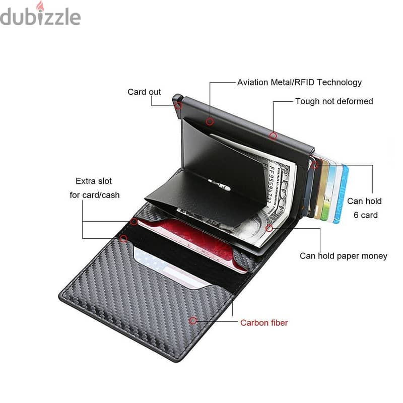 DIENQI Carbon Smart Wallet for just 2.990BD with Free Delivery 3