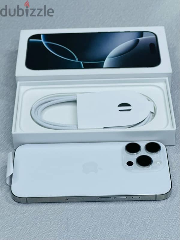 iPhone 16 Pro white titanium 128 GB only 10 days Use full warranty 1