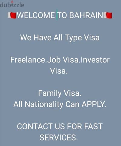 WELCOME to the Bahrain. All visa available now