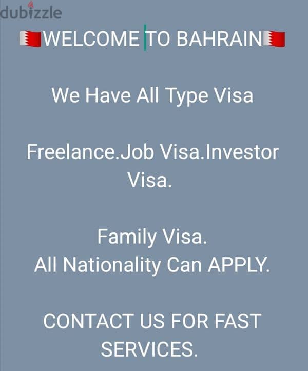 WELCOME to the Bahrain. All visa available now 0