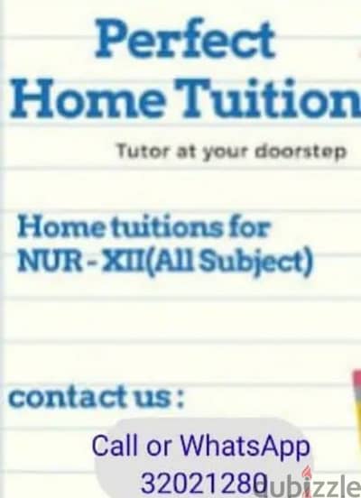 Home Tutor for English Science and Business Management subjects