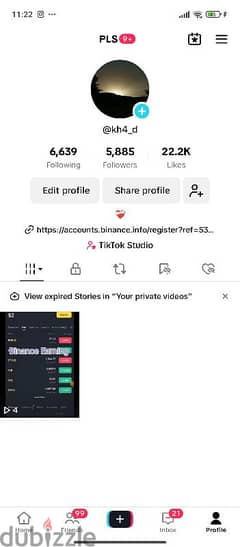 TikTok account 0