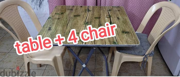 table  and chair