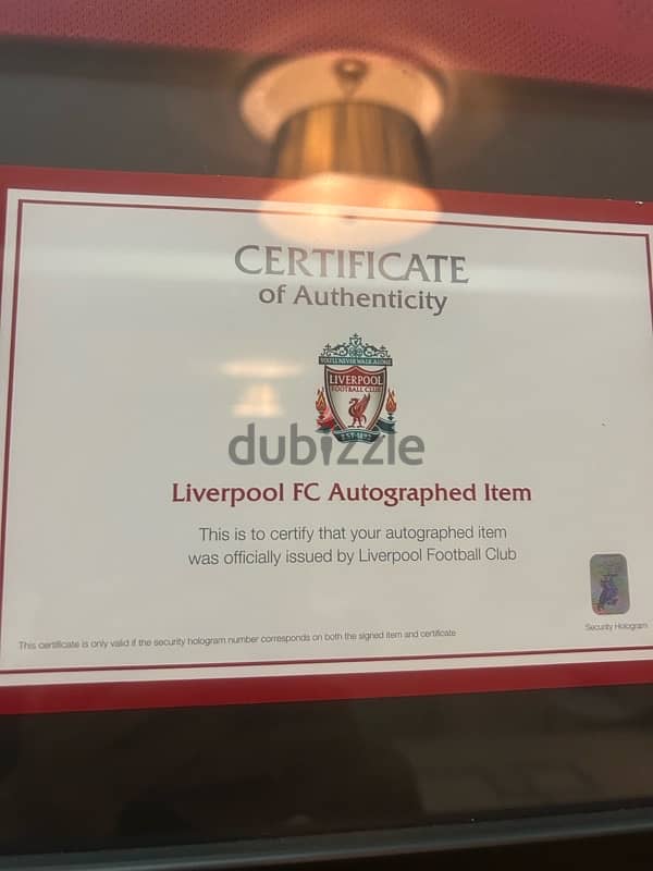 Liverpool icons Signed jerseys Authenticated 1