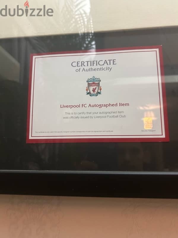 Liverpool icons Signed jerseys Authenticated 3