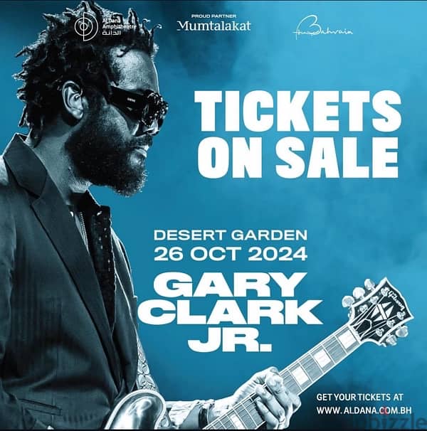 Gary Clark Concert ticket for 15 BD 0