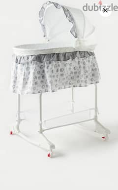 juniors Rudy Sheep Print Bassinet with Canopy 0