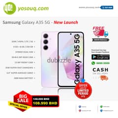 Brand New Samsung Galaxy A35 5G 256GB for just 108.99BD 0