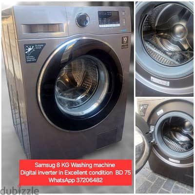 Samsung 8 Lg Digital inverter Washing machine and other items for sale