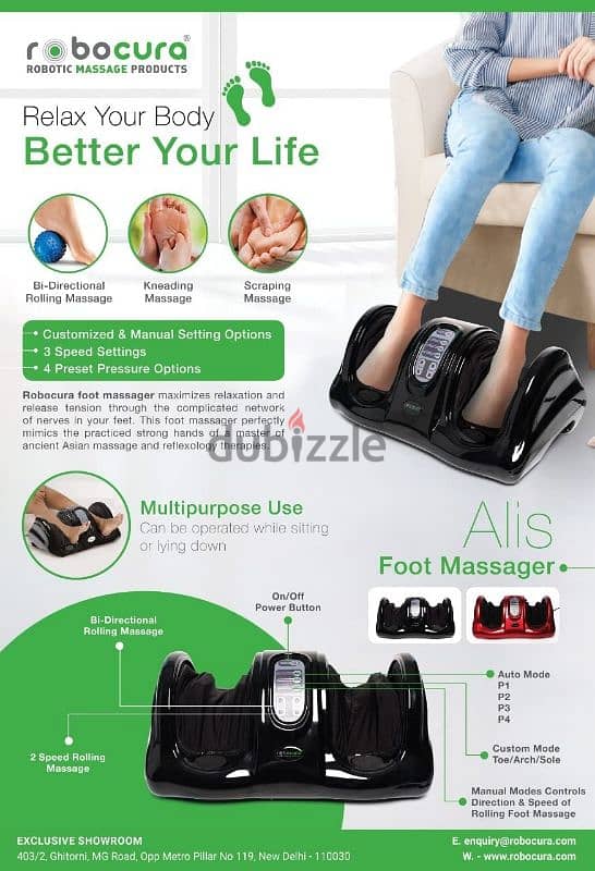 Foot Massager with Kneading Function Machine for Pain Relief & Blood 1