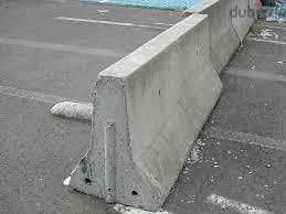 Plastic and concrete Barriers for sale,