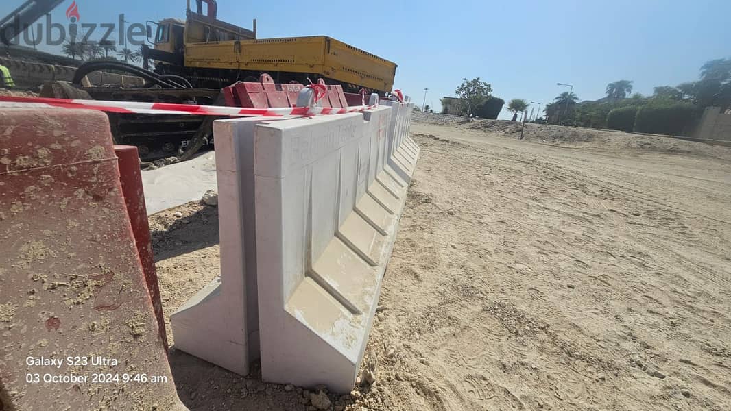 Plastic and concrete Barriers for sale, 1