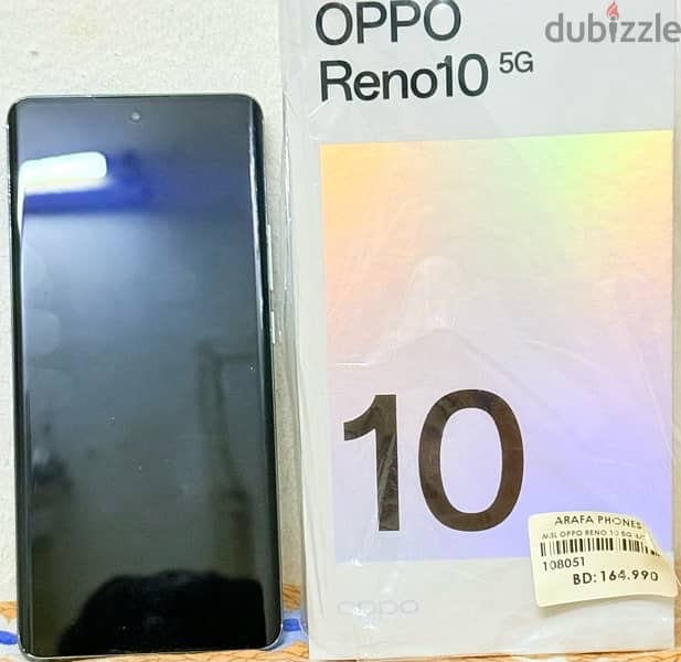 Oppo reno 10 5g. . 256gb. . 12gb ram. . 3