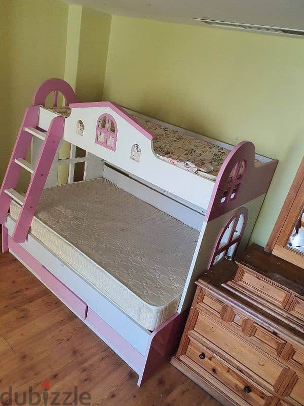 kids doll house, kitchen set and bunk bed 1