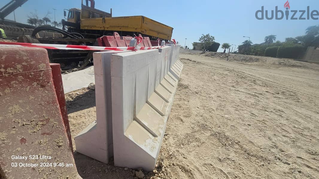 Plastic and Concrete Barriers for sale. 0