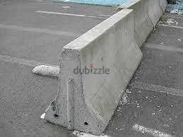 Plastic and Concrete Barriers for sale. 2