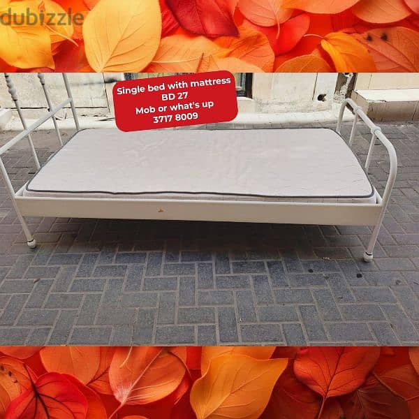 Variety of bed with Mattress in good condition for sale with Delivery 19