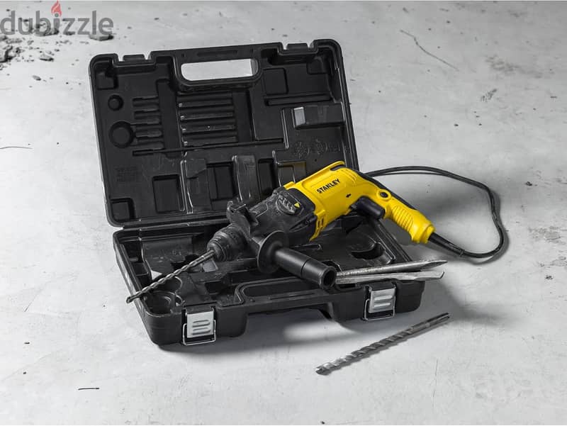 Stanley Power Tool Corded 26mm 800W 3Mode SDS-Plus Hammer with Chuck, 2