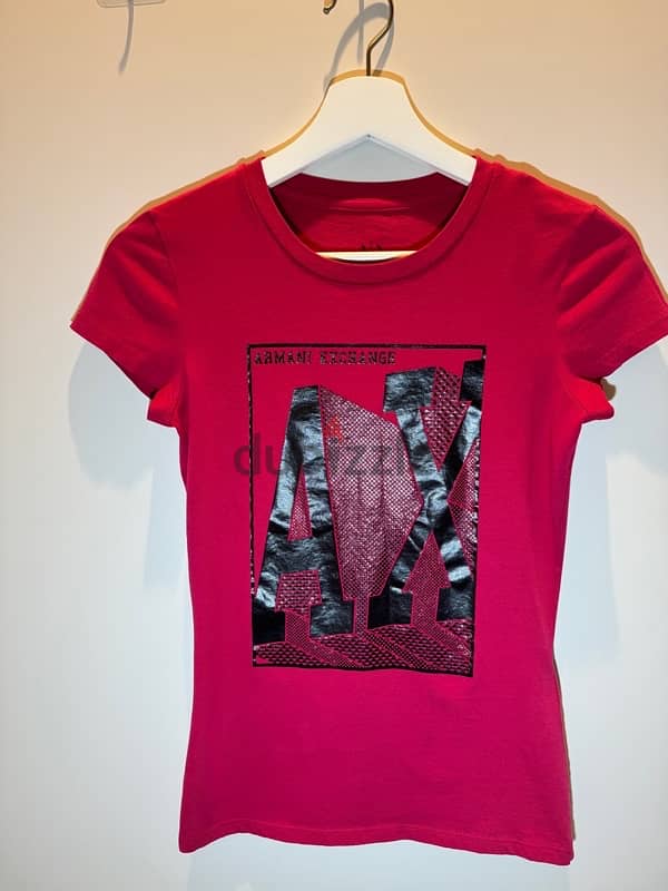 Armani Exchange women shoes and T-shirt 2